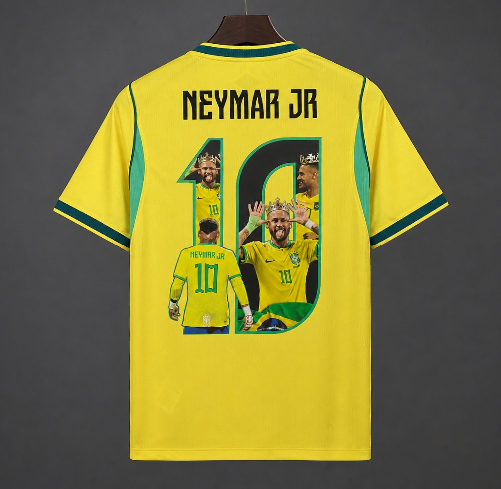 2026 Brazil Home Jersey Neymar JR Special Printing