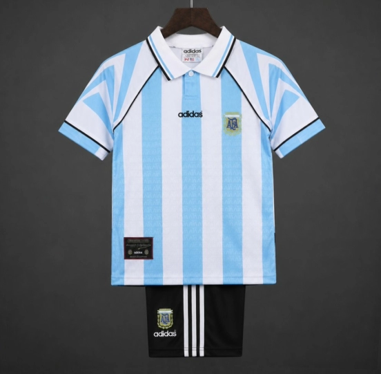 Retro Kids  96/97 Argentina Home Jacquard Jersey