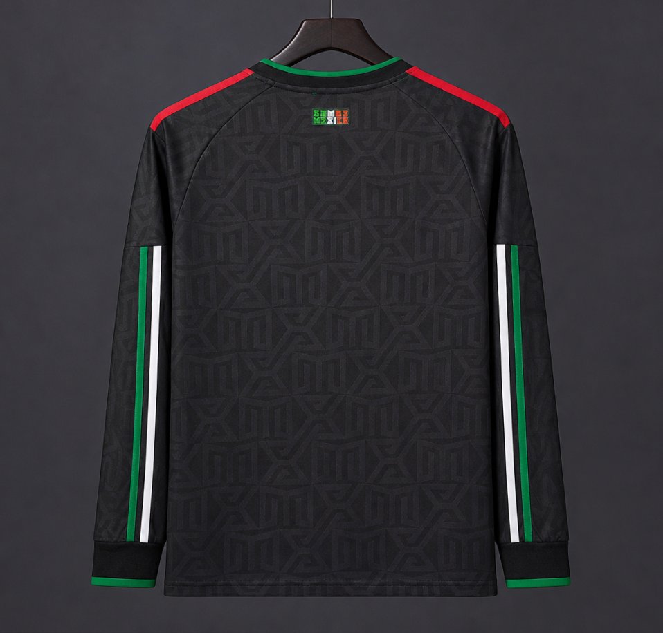 2026 Mexico Black Third Long Sleeve Jersey