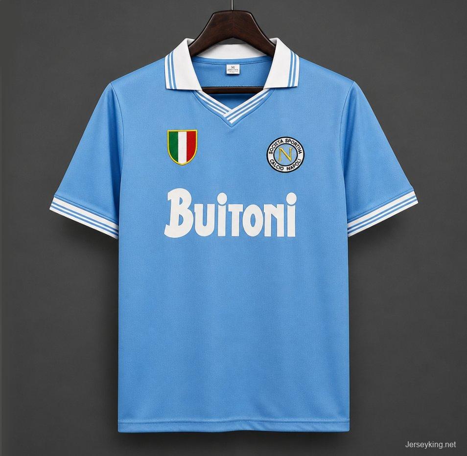 Retro Napoli 86/87 home Soccer Jersey