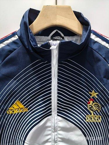 Retro 2006 France Navy Blue Windbreaker Jacket
