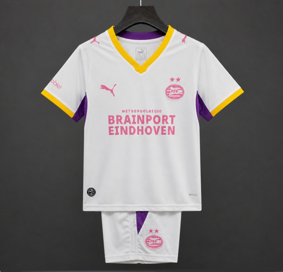 26/27 Kids PSV Eindhoven Away White Jersey