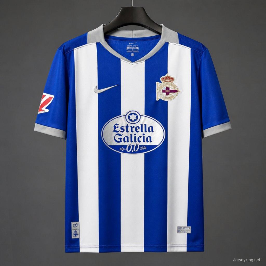 26/27 Deportivo La Coruna Home Jersey
