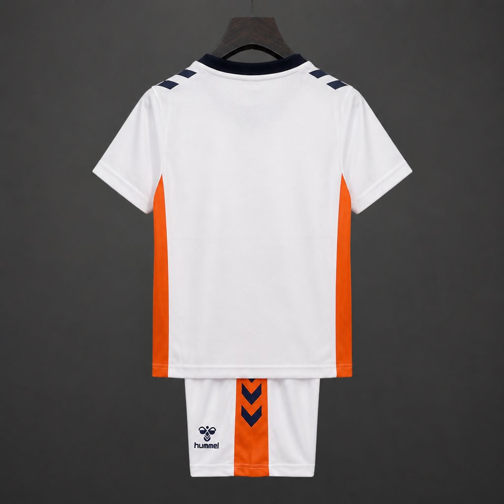 26/27 Kids Coventry City Away White With Orange Jersey