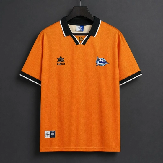 Retro 99/02 Alaves Away Orange Jersey