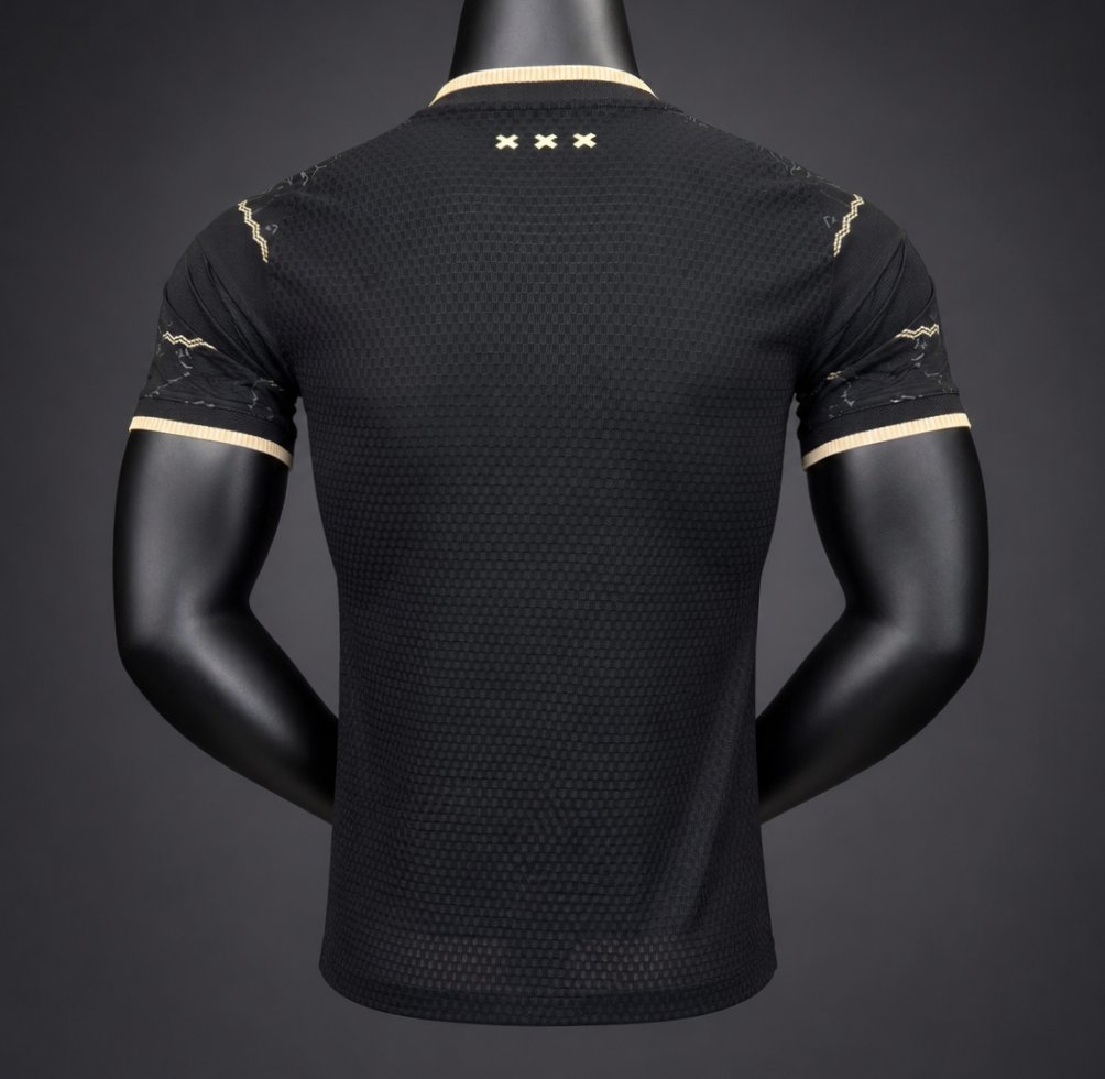 Player Version 26/27 Ajax Black Gold Away Jersey