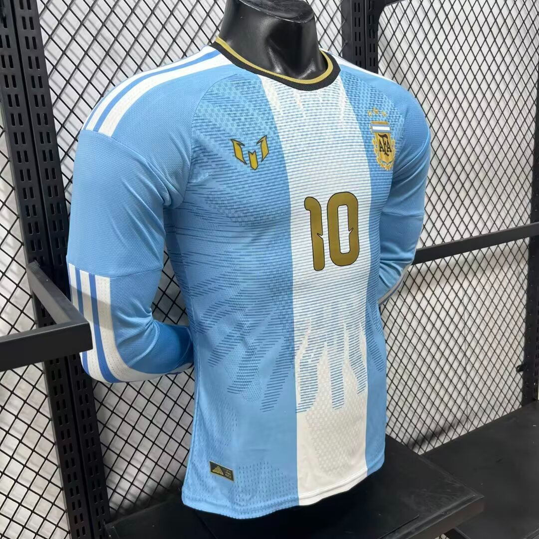 Player Version 2026 Argentina Messi Farewell Commemorative Long Sleeve Jersey