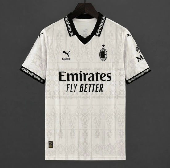 23/24 AC Milan x PLEASURES Fourth Cream Jersey