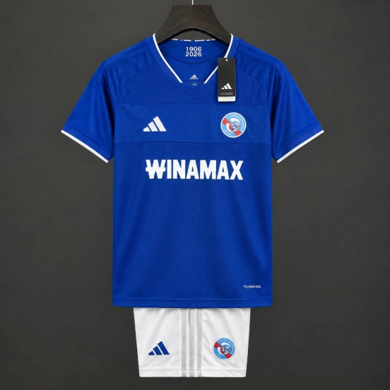 26/27 Kids Strasbourg Home Blue Jersey Kit
